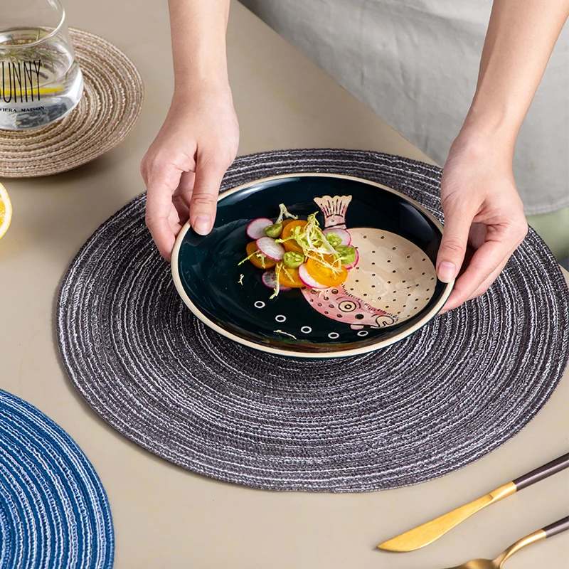 Западный пищевой коврик Северная Европа теплоизоляционный для стола