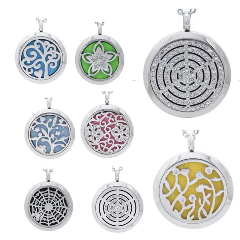 30 мм 316L нержавеющая сталь магнитный кружевные цветы диффузор для эфирных масел