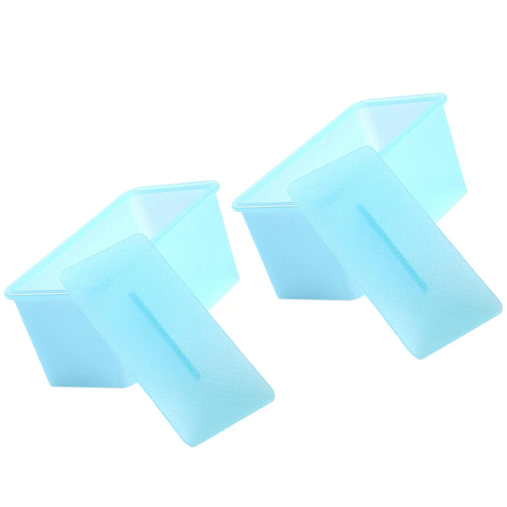 

2pcs Sushi Block Molds Rectangular Rice Kitchen Gadgets Diy Molds (Blue)