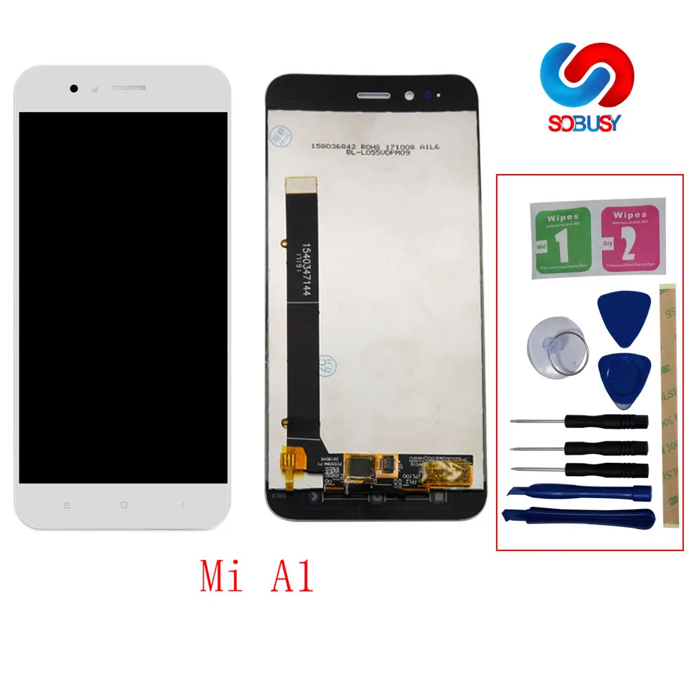 100% тест высокого качества для Xiaomi mi A1 5X ЖК дисплей и сенсорный экран Замена