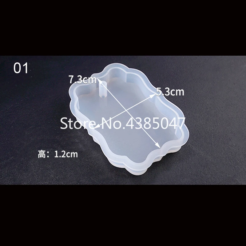 Волнистые шестиугольные формы в форме сердца волнистые Овальные Expoxy полимерные