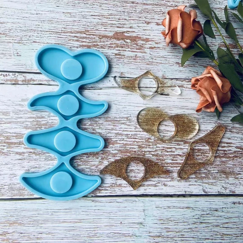 

Keychain Epoxy Resin Mold Jewelry Earrings Pendant Silicone Mould DIY Craft Tool KX4C