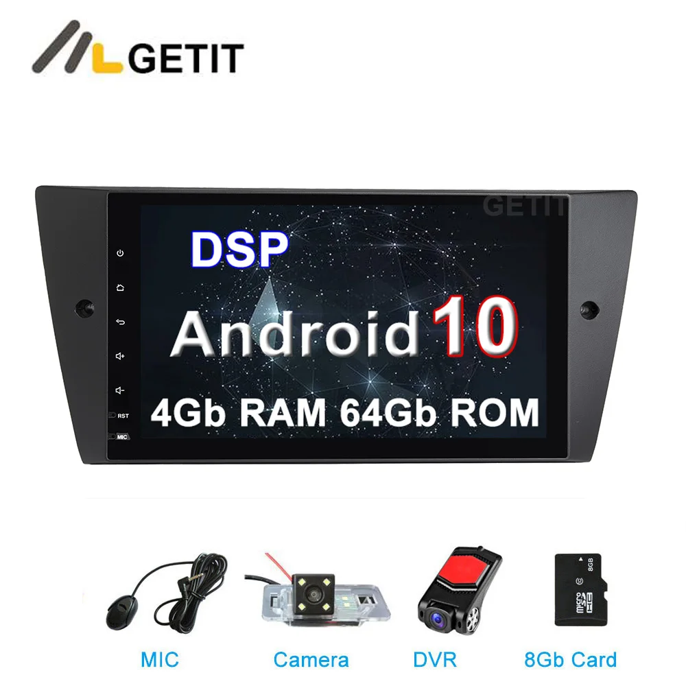 9 &quotDSP Android 10 Автомобильный мультимедийный радио GPS для BMW E90 E91 E92 E93 Wifi Bluetooth