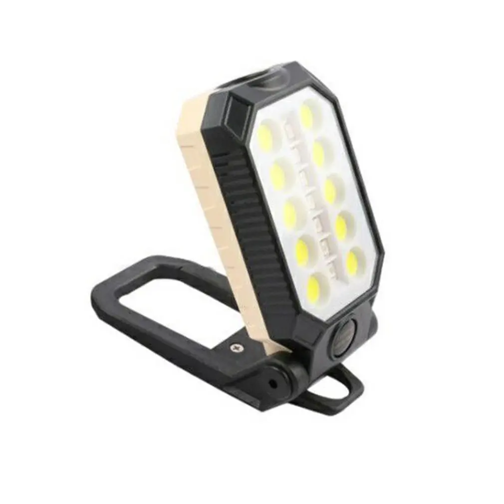 

USB Перезаряжаемый COB портативный Рабочий СВЕТОДИОДНЫЙ светильник фонарь для кемпинга магнитный дизайн с индикатором мощности