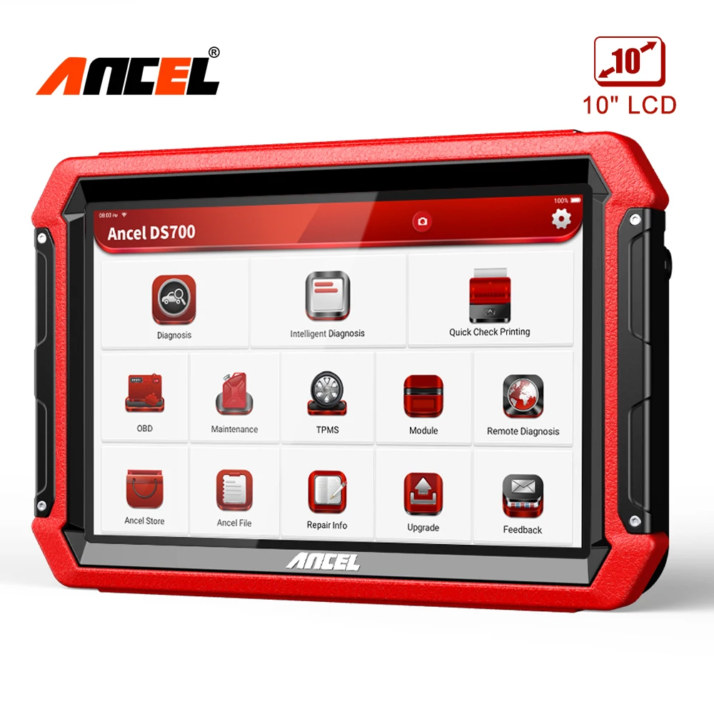 

Профессиональный Автомобильный сканер ANCEL DS700 OBD2, Полнофункциональная система A/F, подушка безопасности, EPB, сброс масла, кодирование ЭБУ, акт...