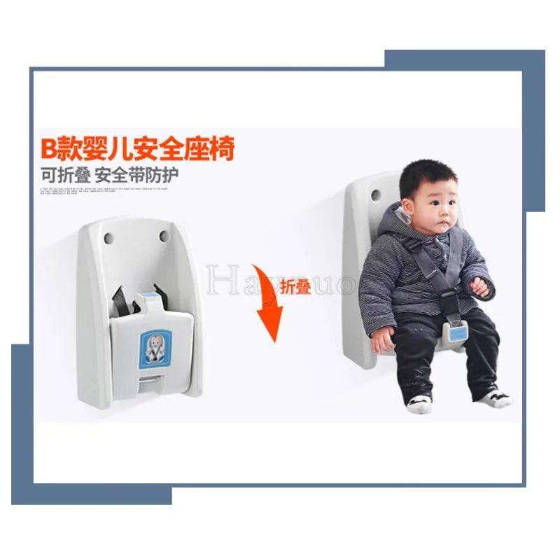 Durable Wall Mounted Safety Convenient Baby Changing Station Child Protection Seat Fit For Public Washroom Comfortable | Мебель