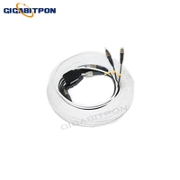 single mode g675a1 indoor and outdoor fiber optic drop cable sm 4fc 4fc 4st 4st 4sc 4sc 4lc 4lc indoor 2 steel 4 core 150m long