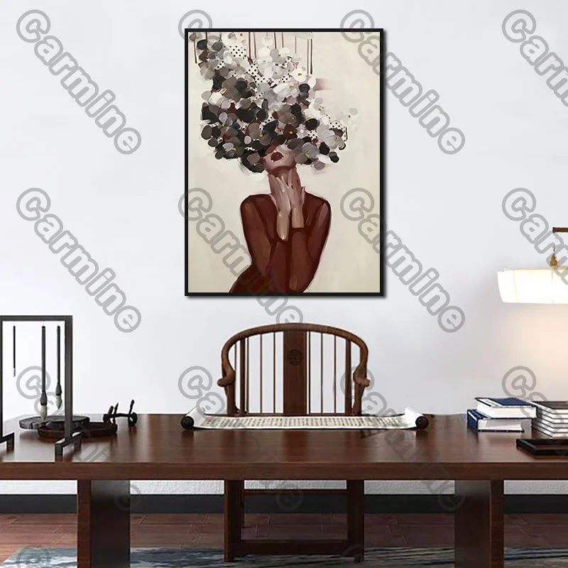 

Poster Oil Painting Beauties Flowers Plant Canvas Painting Wall Art Nature Home Decoration for Living Room and Bedroom Frameless