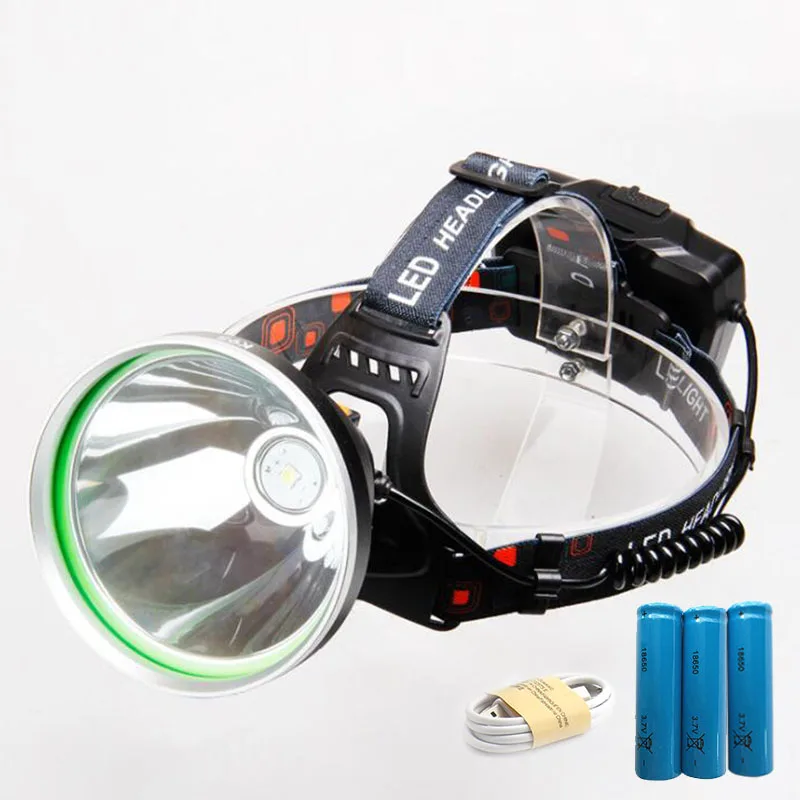 

Powerful USB Rechargeable P50 LED Frontal Headlamp Headlight Flashlight Linternas Lamp Torch Head lamp 18650 lighting
