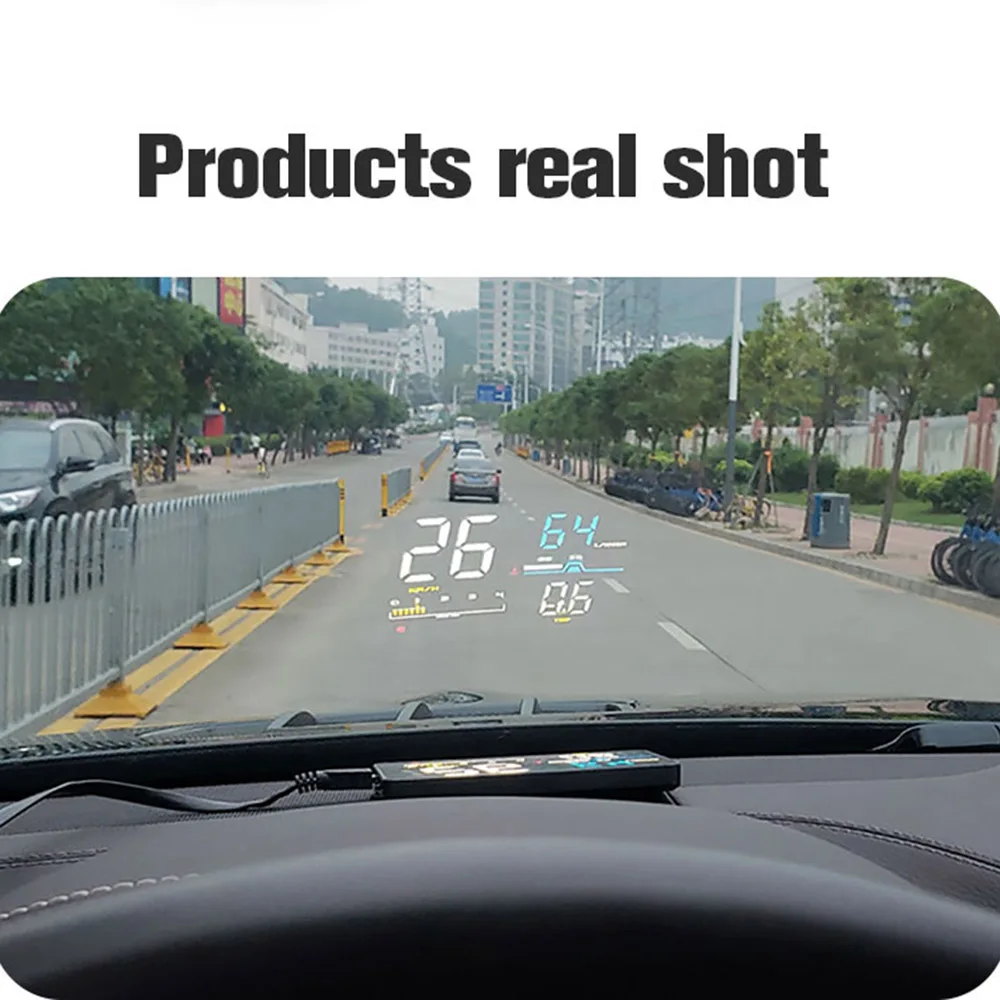 D5 5 &quotАвтомобильный HUD OBD дисплей цифровой скорости лобового стекла проектор