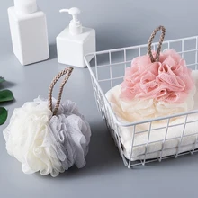 5pcs Shower Mesh Foaming Sponge Bath Bubble Ball Body Skin Cleaner Shower Scrubber