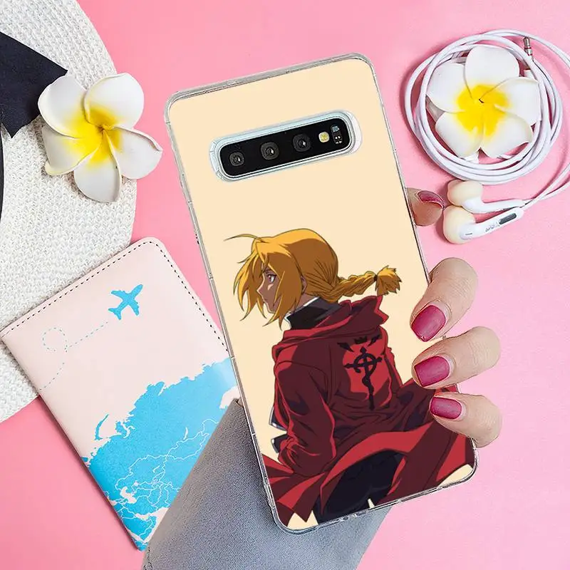 

Alchemist BROTHERHOOD Anime Phone Case Transparent for Samsung A71 S9 10 20 HUAWEI p30 40 honor 10i 8x xiaomi note 8 Pro 10t 11