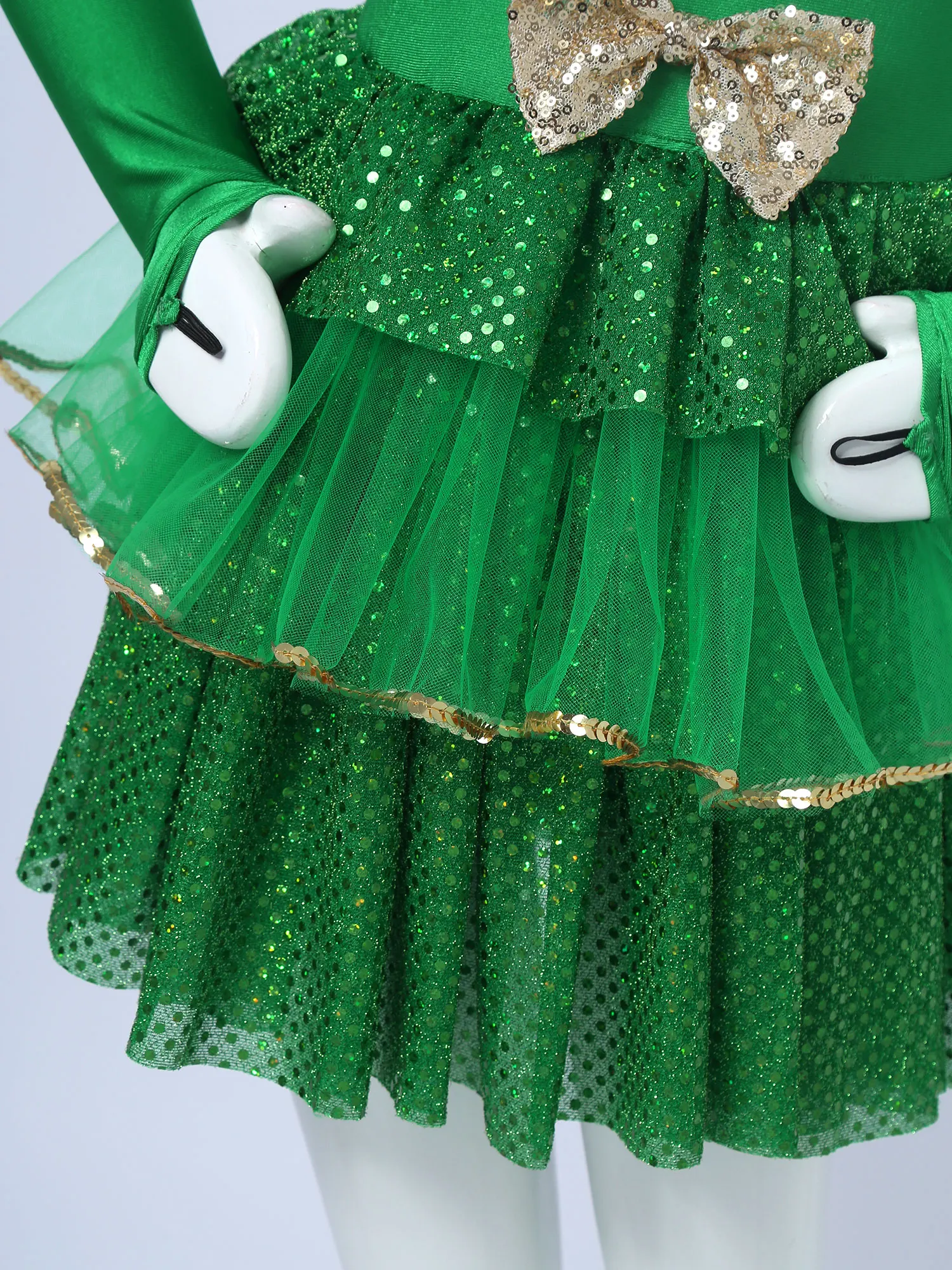 Рождественское платье с изображением эльфа для маленьких девочек костюм Санта