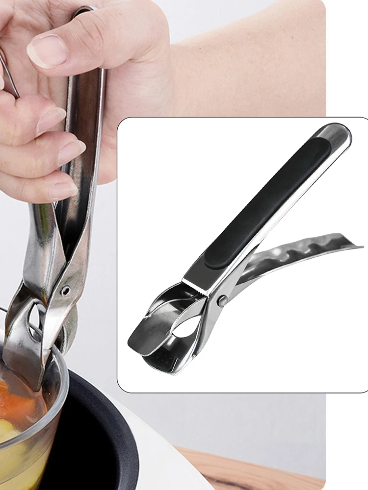 

Stainless Steel Anti-scald Clip Non-slip High Resistance Air Fryer Clamp Color Kitchen Dishes Holder Pot Clip Tool Safe Durable