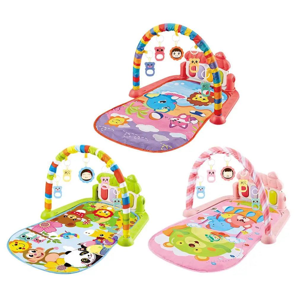 

Musical Baby Play Mat Interesting Play Piano Activity Gym With Hanging Toys For Children 0-3 Years D50