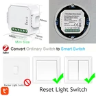 Пульт дистанционного управления Tuya Smart Wi-Fi, 1-2 кнопки, диммер, без нейтрального реле, Модуль Автоматизации умного дома, работа с Alexa, Google Home