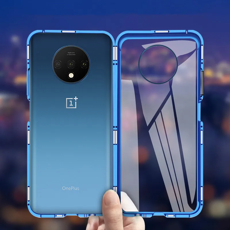 Роскошный металлический магнитный спереди на заднем сиденье чехлы с закаленным