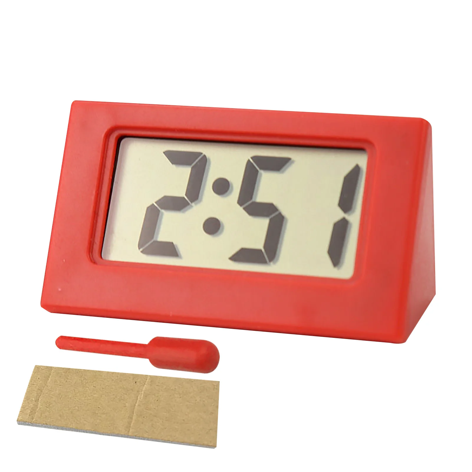 

Часы, прозрачные треугольные часы для стайлинга автомобиля, аксессуары для интерьера, дата, спальня, приборная панель, легкая установка, мин...