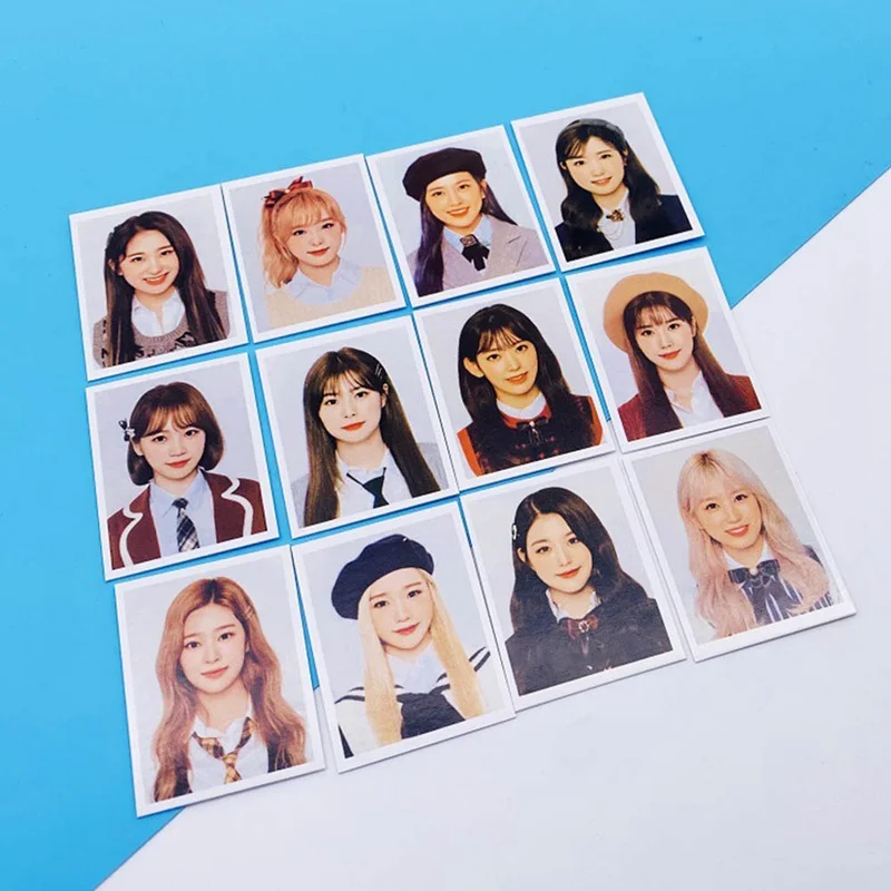 Новинка 12 шт./компл. KPOP IZONE Girls Team Album La Vie En Rose фотооткрытка ПВХ карты самодельные