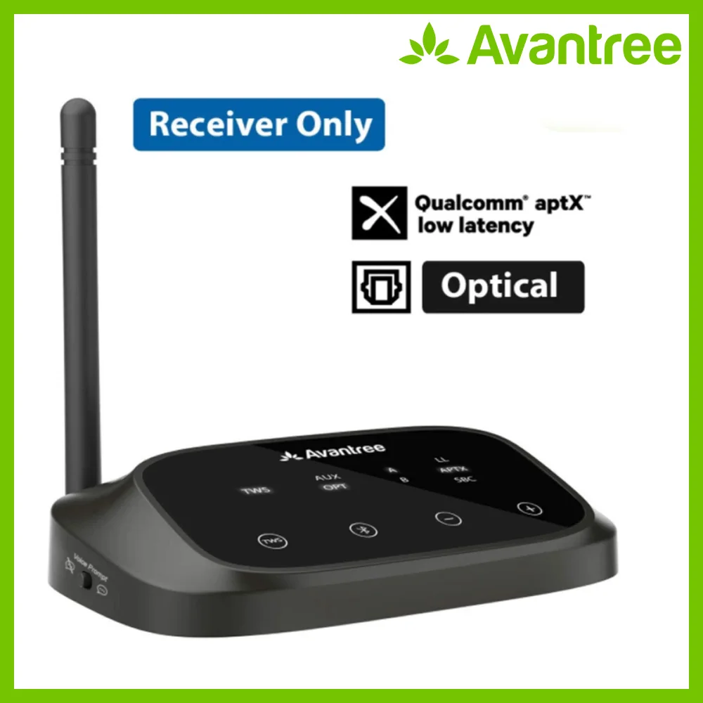 Avantree дальний Bluetooth приемник для оптических и 3,5 мм аудио домашние стерео и колонки голосовой светодиодный дисплей беспроводной приемник
