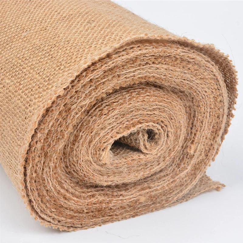 Туманная 30x1000 см джутовая настольная дорожка винтажная естественная