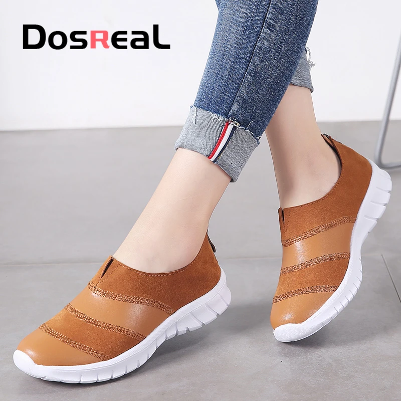 Dosreal женские весенние повседневные кроссовки на плоской подошве уличная мода