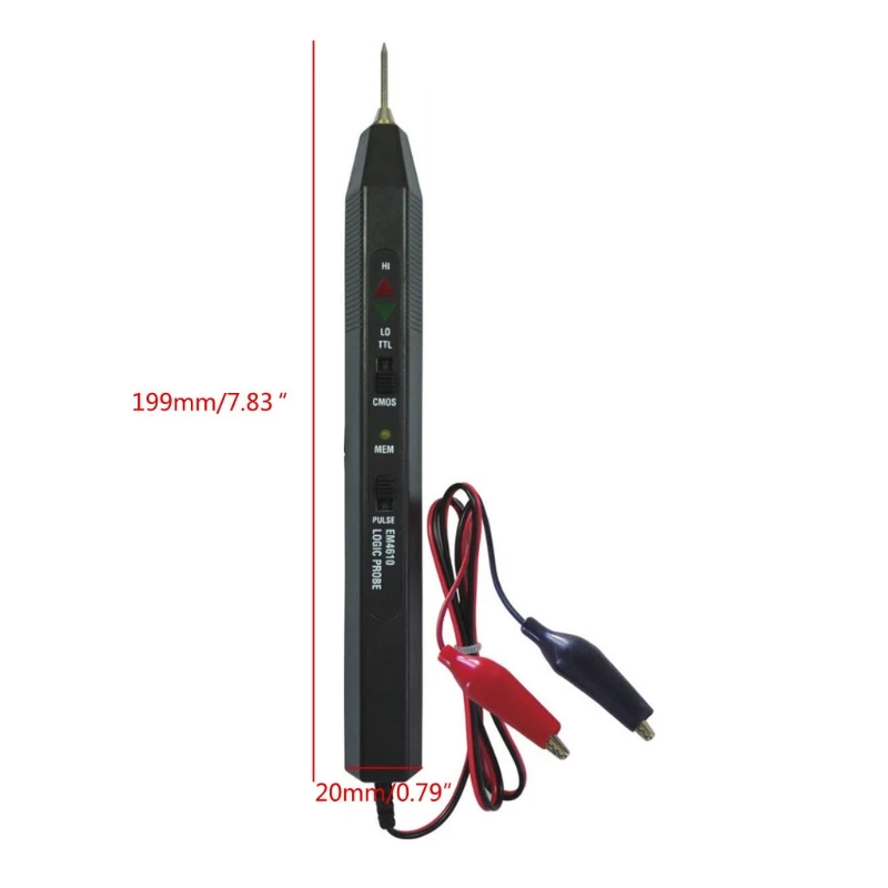 

Electrical Circuit Testers Logic Probe Logic Troubleshooting Tester Instrument Car Malfunction Detector Pulse Detector EM4610A