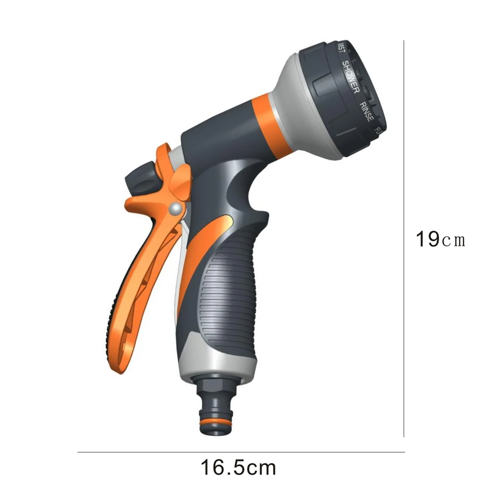 

8 Pattern Garden Water Gun Hose Nozzle Mutifunctional Household Car Washing Yard Water Sprayer Pipe Tube Nozzle Sprinkle Tools