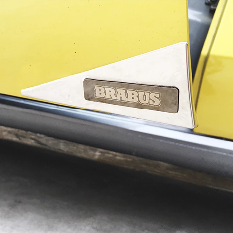 Стайлинг автомобиля протектор углов двери нержавеющая сталь треугольник анти