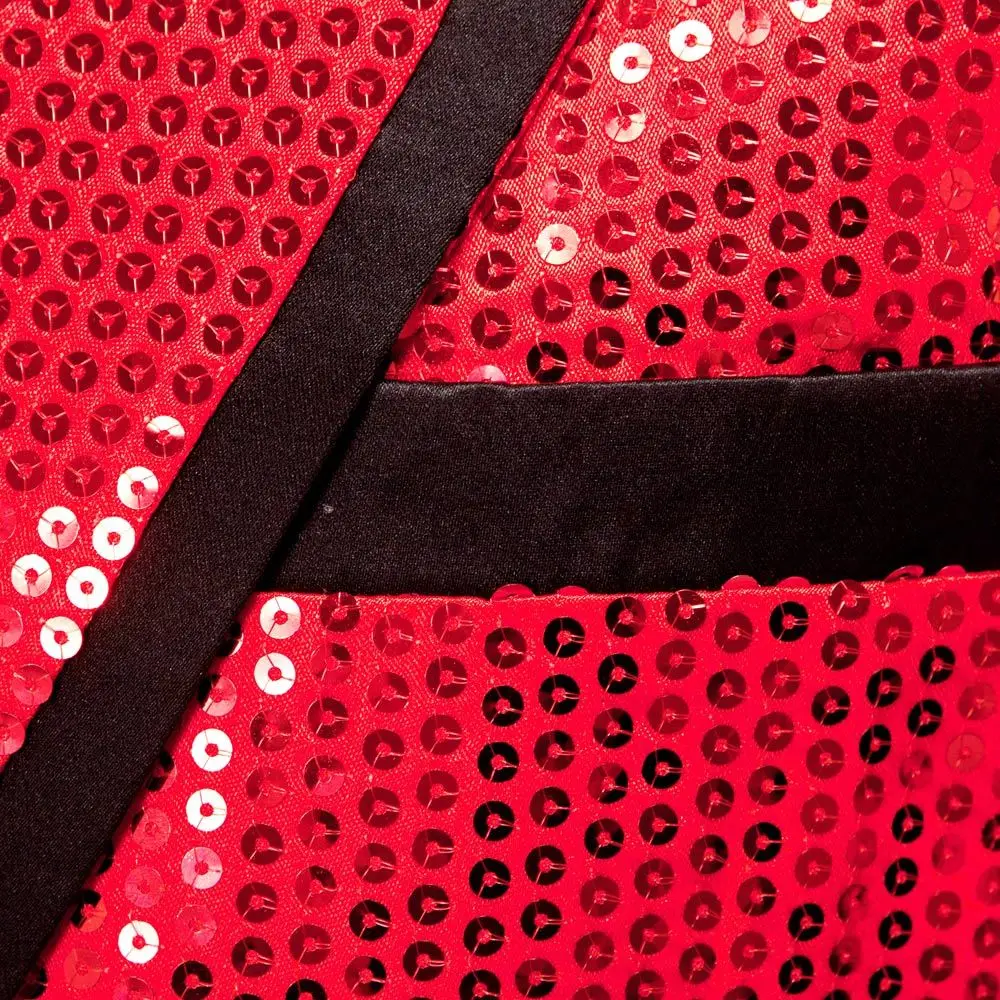 Новый мужской смокинг с блестками для мальчиков пиджак в стиле гангнам на одной