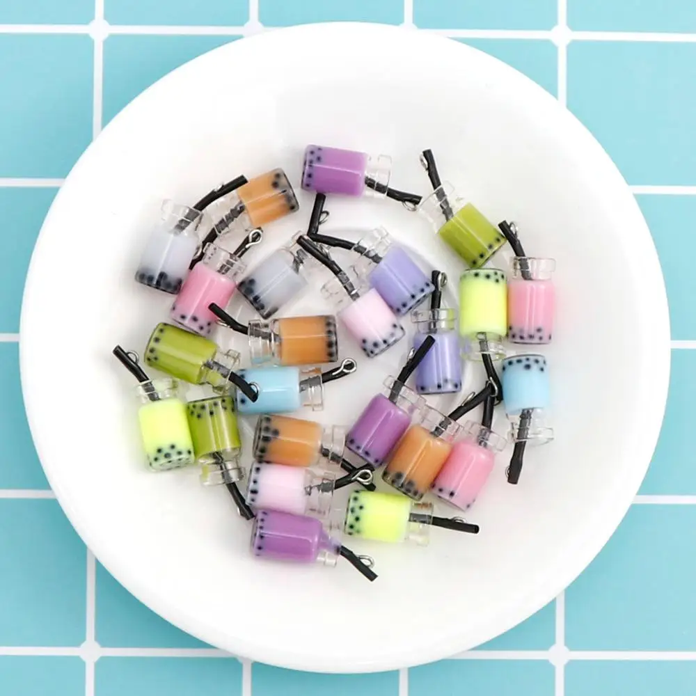 10 шт./лот Симпатичные Подвески в виде мини бутылочки подвески из смолы жемчужины