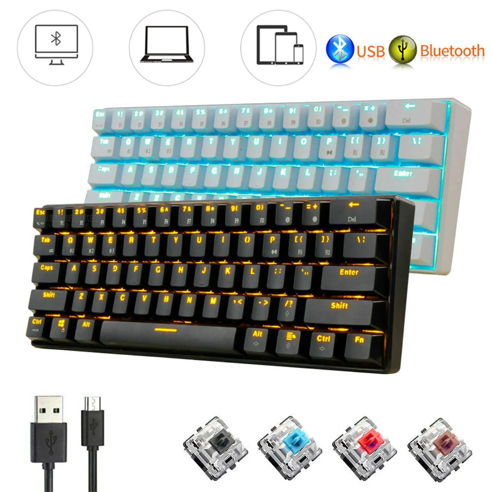 Клавиатура Беспроводной Bluetooth USB двойной режим игровая клавиатура