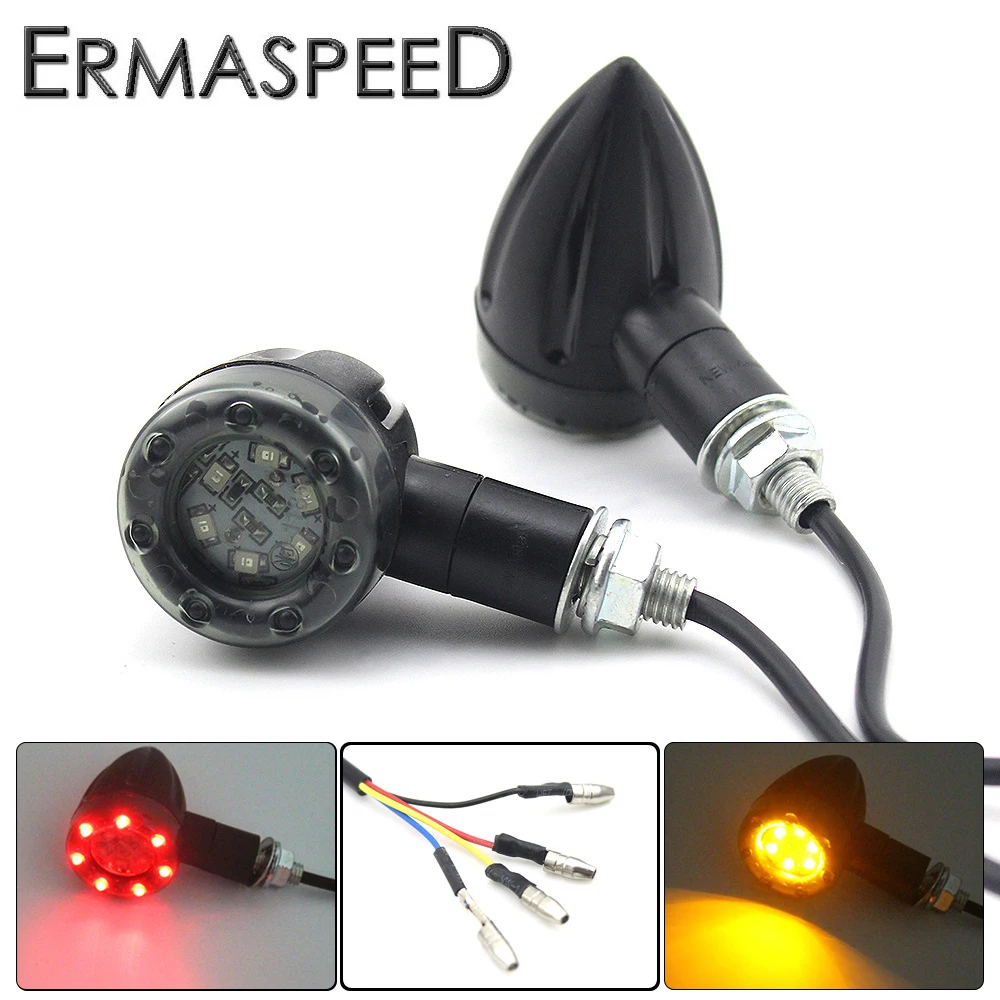 

2/4 шт., светодиодсветильник указатели поворота для мотоциклов