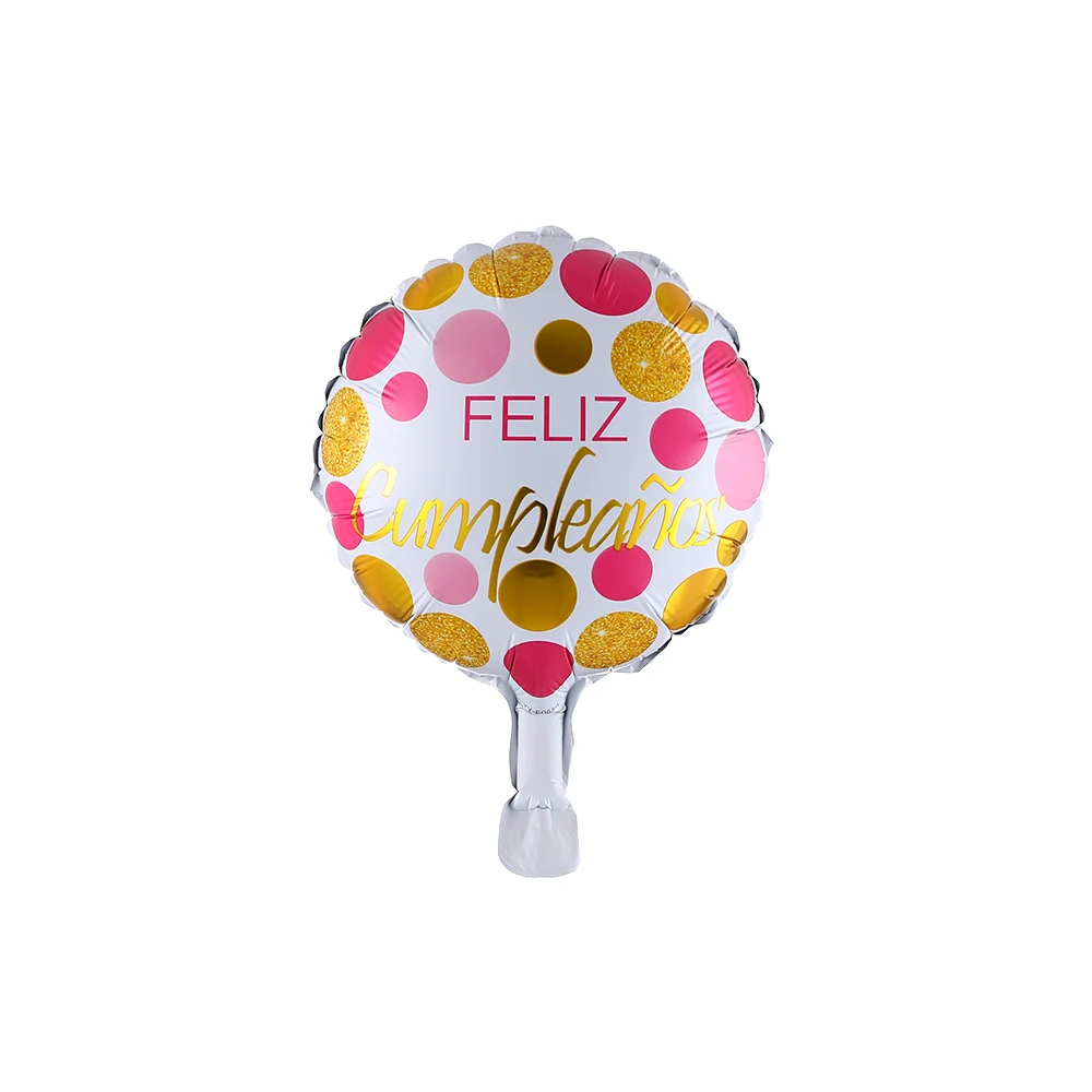 10 шт. дюймов испанский с днем рождения воздушные шары из фольги Love Feliz cumpleaños Te Quiero