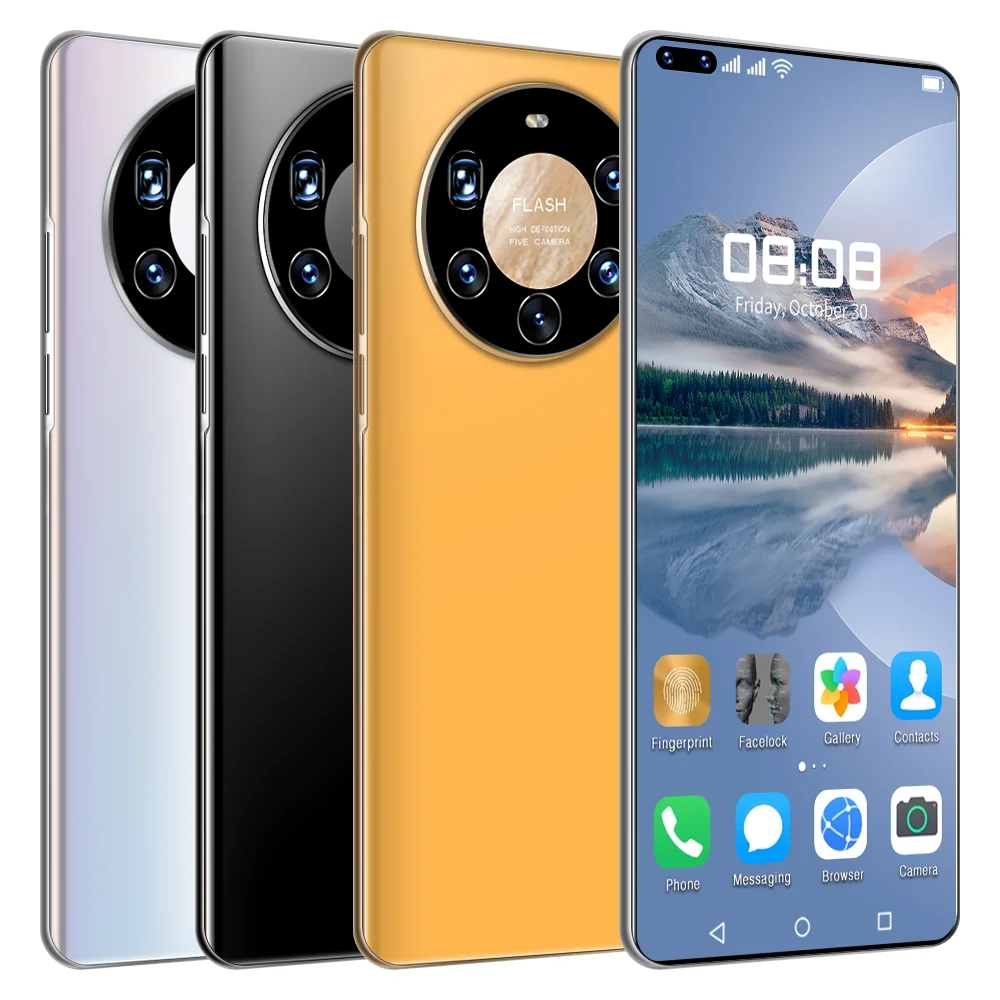 

7,3 дюймов 4G/5G смартфон 12 + 512 большой объем памяти с двумя сим-картами Bluetooth Wifi HD Камера мобильный телефон Android 10,0 десять основных