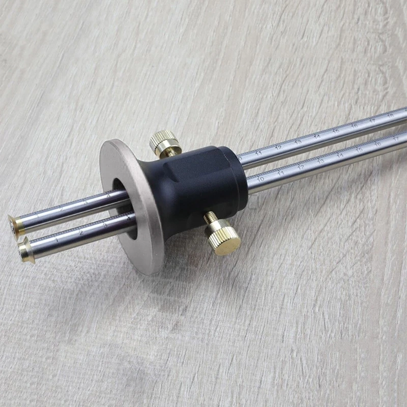 

Wheel Marking Gauge Wheel Marking Gauge Roll Stop Head Micro Adjuster Metric Imperial Ruler Y5JA