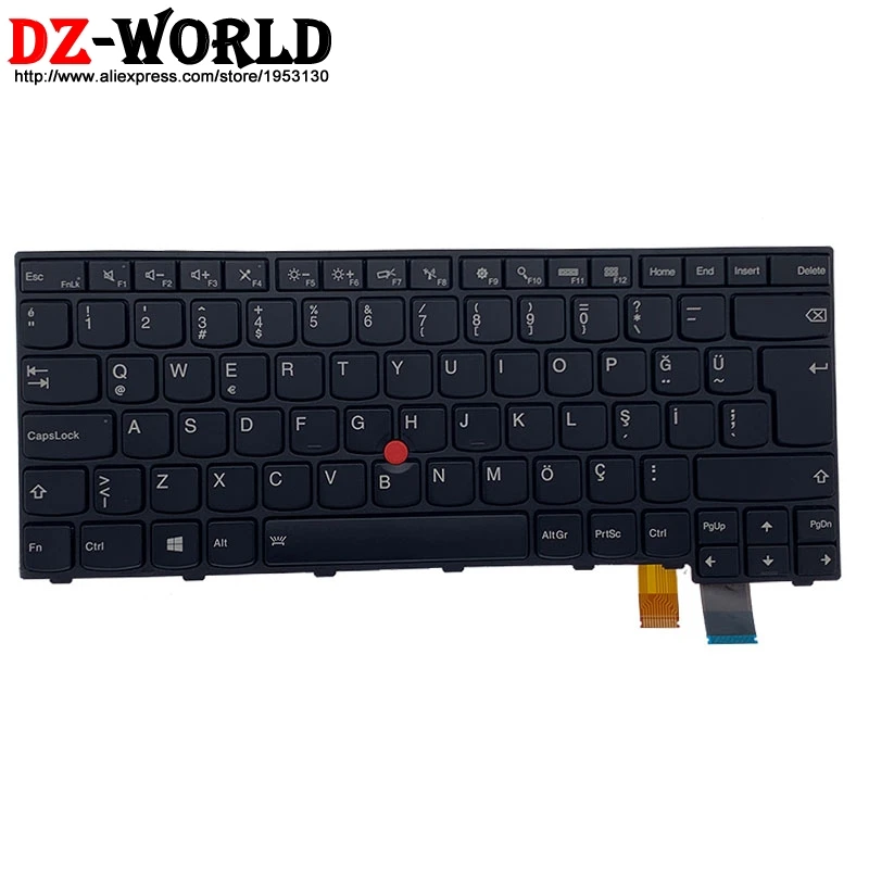 

Новая Оригинальная клавиатура TR с турецкой подсветкой для ноутбука Lenovo Thinkpad T460P T470P Teclado 00UR423 sn20j9383
