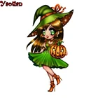 Хэллоуин девушка с тыквой 5d diy Алмазная вышивка алмазная живопись полный квадраткруглая дрель Мозаика Декор, 2021 новая распродажа