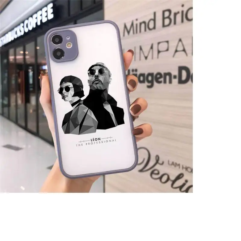 

French cartoon Leon the Professional Phone Case matte transparent For iphone 7 8 11 12 plus mini x xs xr pro max cover