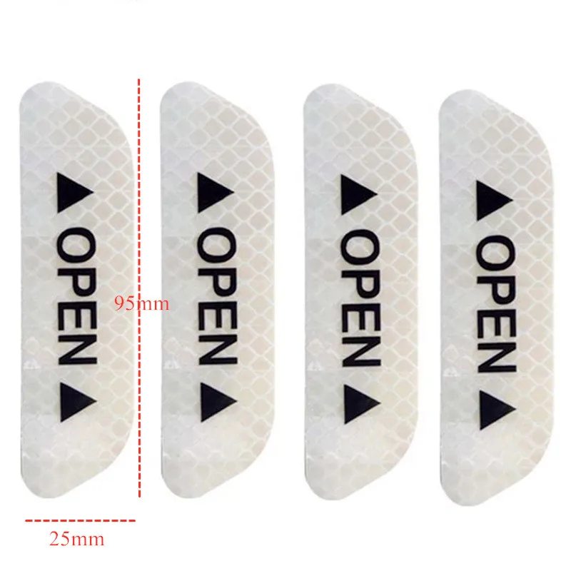 4 шт./компл. наклейки на двери автомобиля сделай сам автомобильная открывающаяся