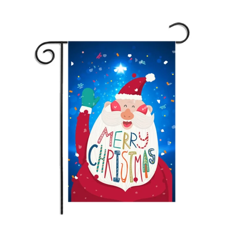 Милый Рождественский Сад Флаг Печатный декоративный висящий баннер открытый дом