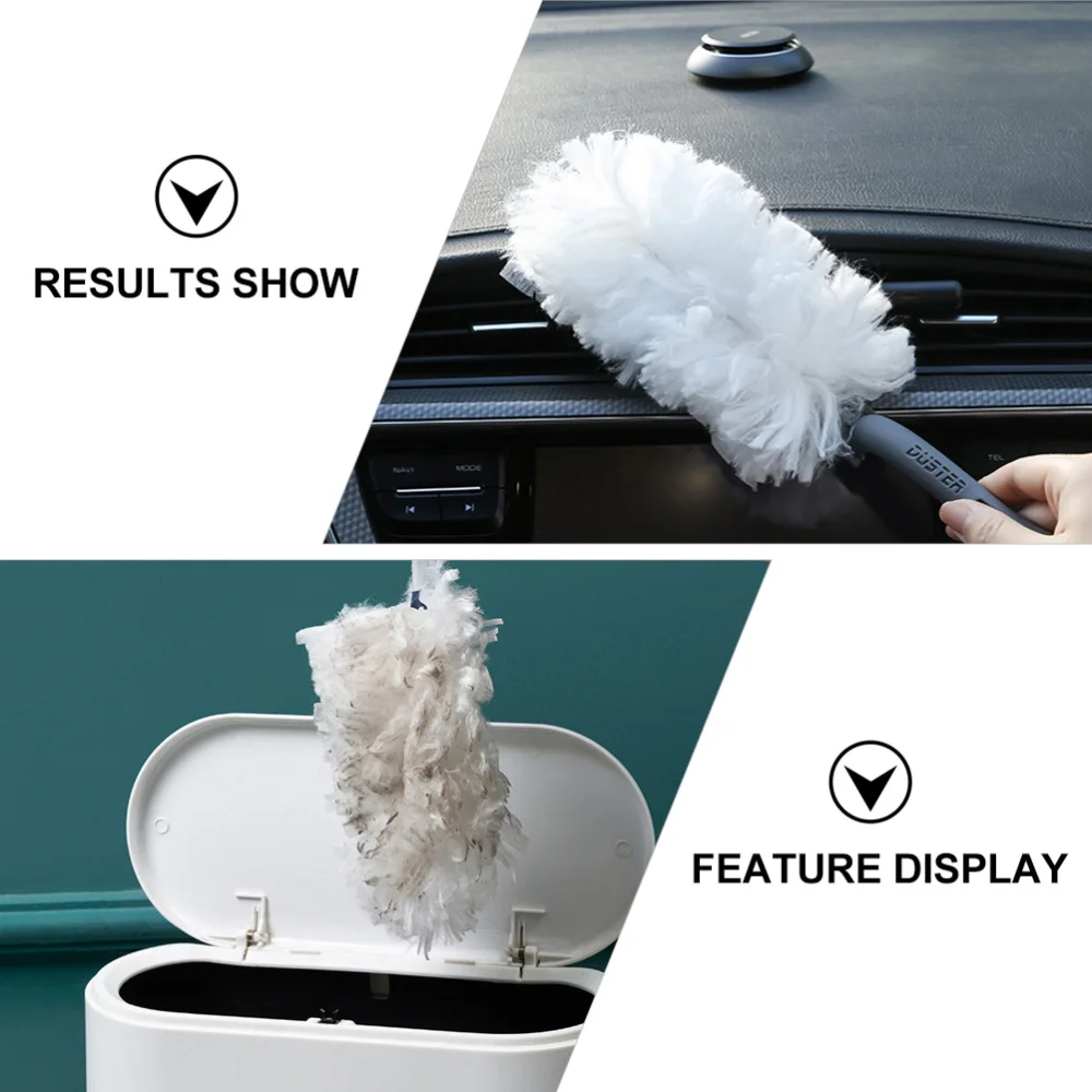 

Home Car Dusting Brush Cleaning Hand Duster with 10Pcs Replacement Heads