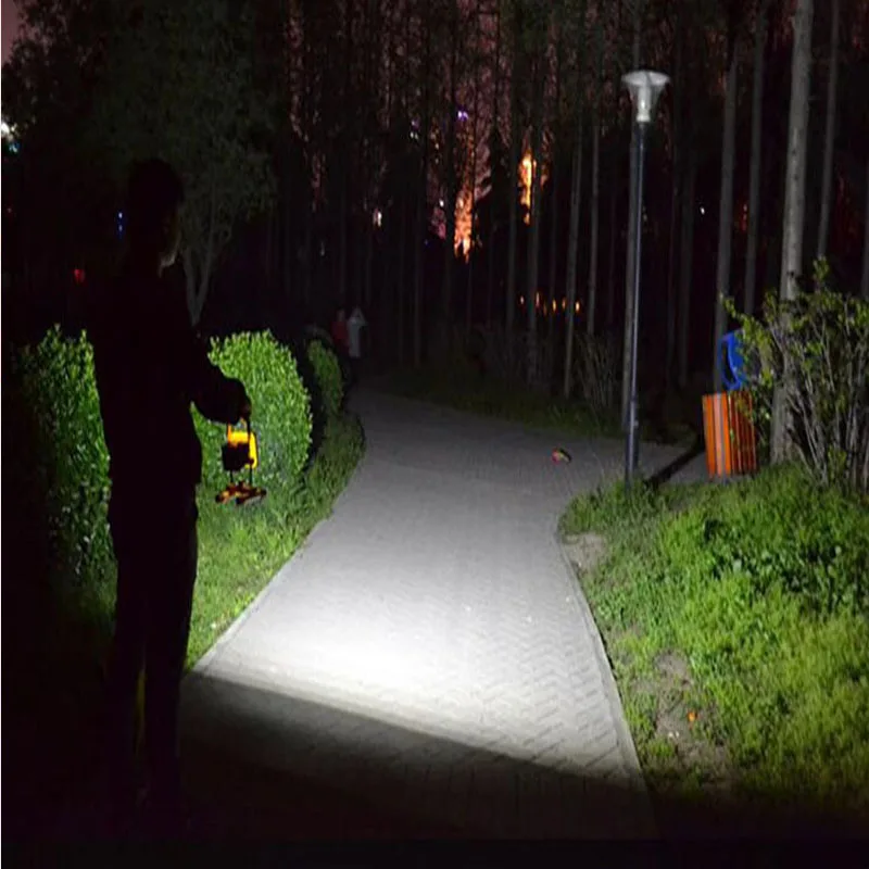

24 led Protable Waterproof Floodlight 3 Modes outdoor Spotlights Flood light Rechargeable Working Emergency light 18650 battery