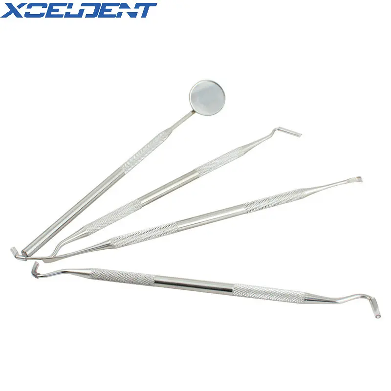 4 шт./компл. зубной клетчатый скребок скалер набор инструментов для гигиены