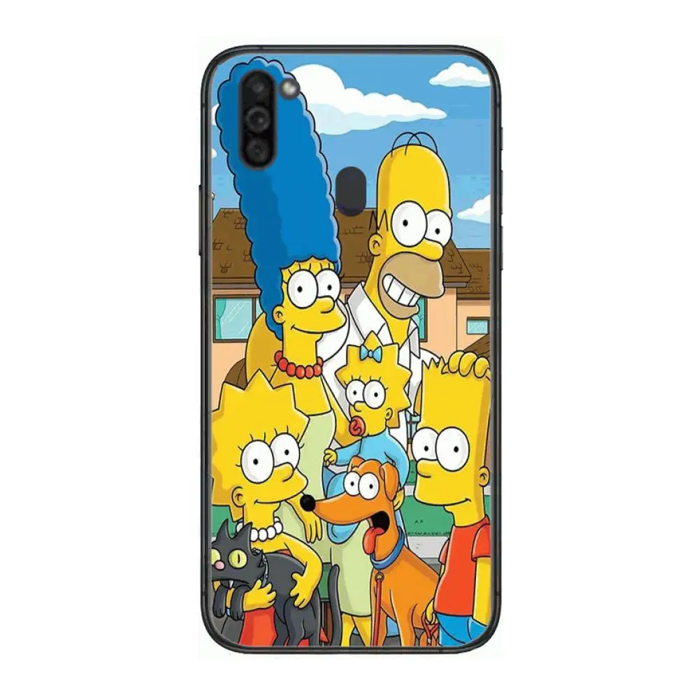 

Popular Cartoon family Mobile Phone Case Hull For Samsung Galaxy M 10 20 21 31 30 60S 31S Black Shell Art Cell Cover TPU