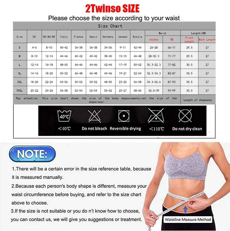 

Twinso XXS XS Waist Trainer Thermal PU Silver Shapewear Women Weight Loss Belt 9 Steel Bones Corset Neoprene Sauna Body Shapers