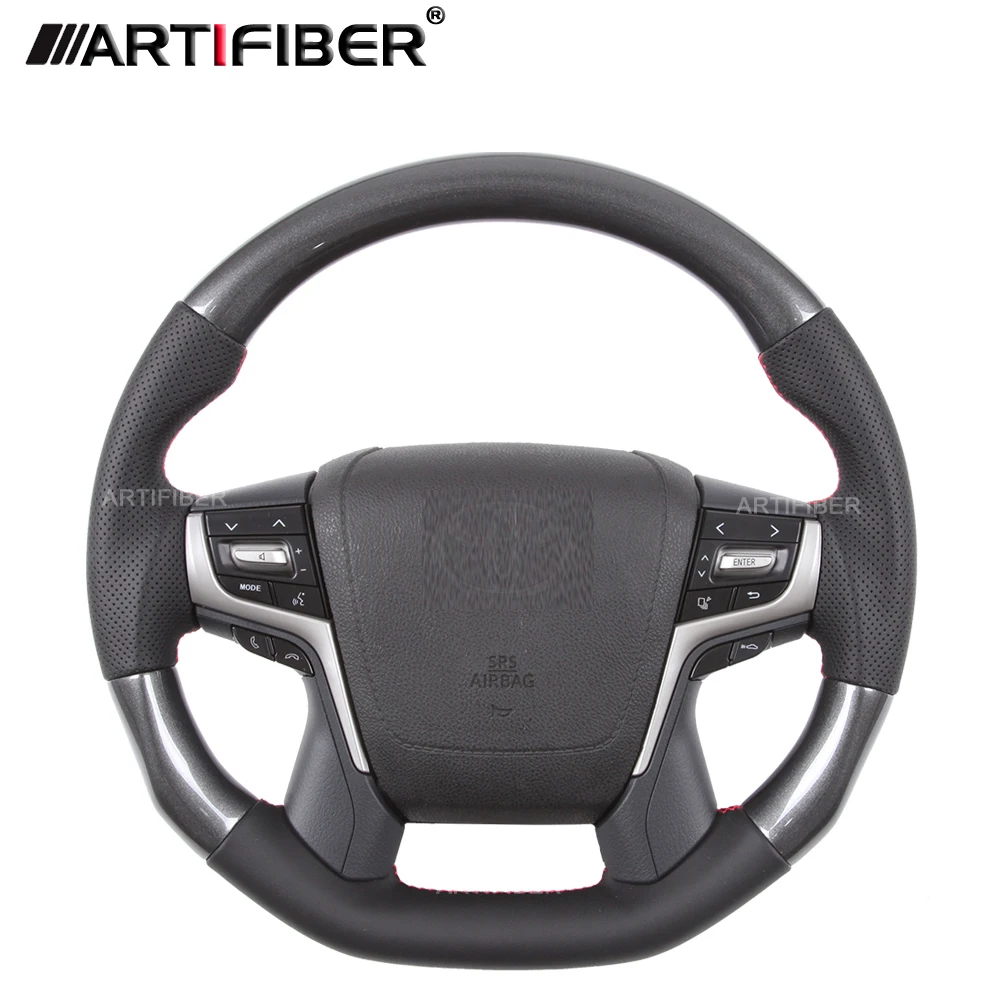 

Race display 100% Real Carbon Fiber Steering Wheel for TOYOTA Land Crusier，Prado ,Crown,Alphard
