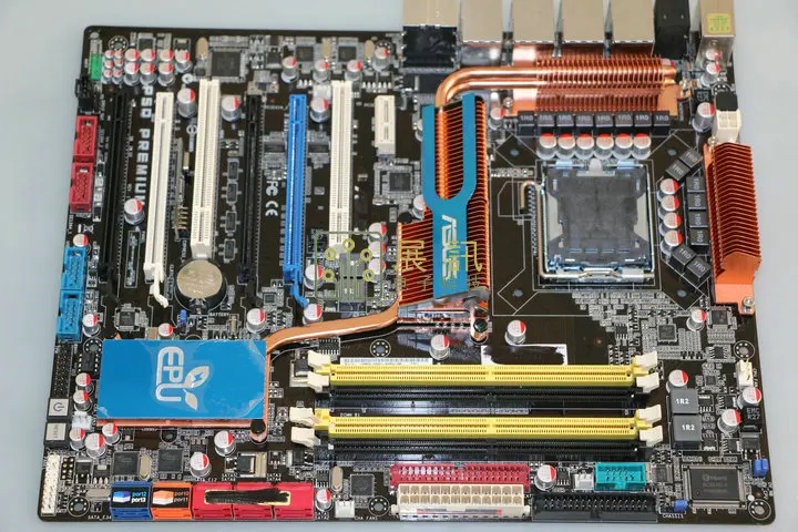 original motherboard  P5Q Premium DDR2 LGA 775 USB2.0 16GB for Core 2 Duo Quad cpu P45 Desktop motherboard