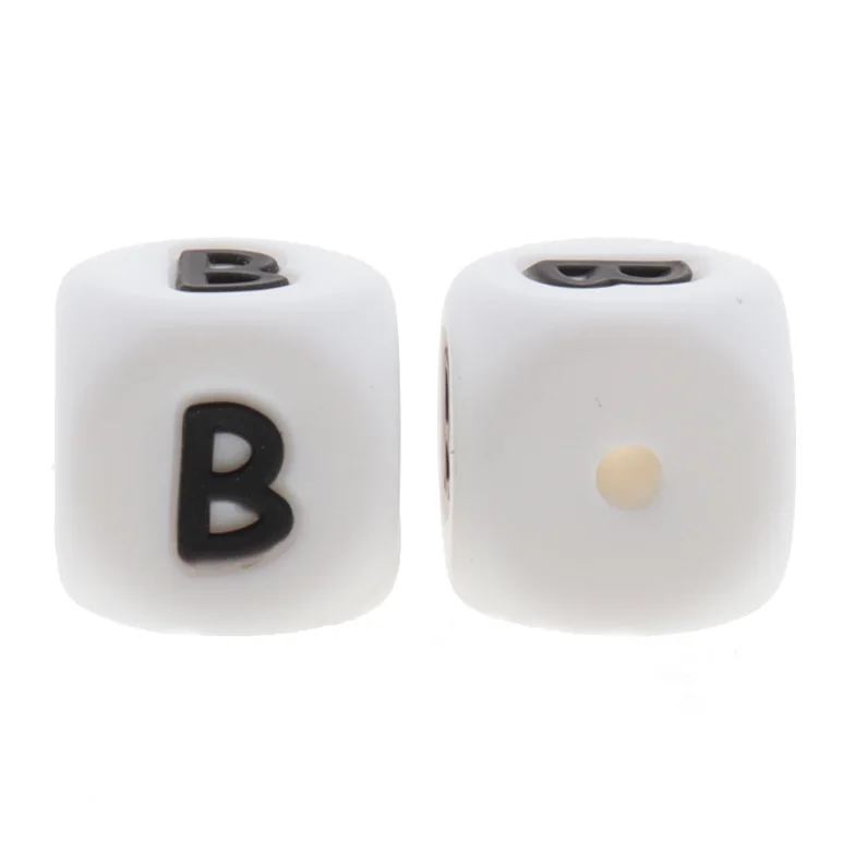 Fkisbox-Cuentas de silicona con letras del alfabeto ingl&eacute;s, mordedor sin Bpa, joyer&iacute;a de dentici&oacute;n para beb&eacute; de grado alimenticio, juguete de ense&ntilde;anza de enfermer&iacute;a, 12mm, 100 Uds.-2