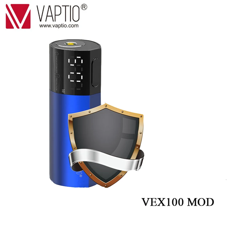 Электронная сигарета Vaptio VEX100 боксмод вейп 100 Вт 510 Thread питание от батареи